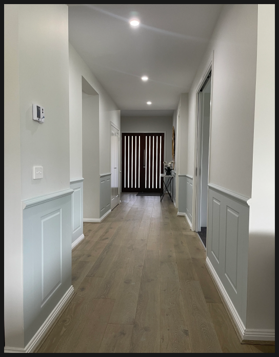 Wainscoting - After - TV Room